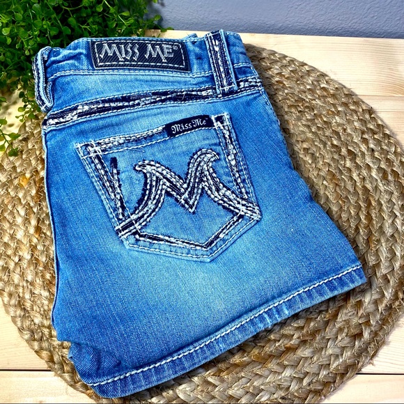Miss Me Pants - MISS ME Blue Jean Demin Sz 27 X1024H Shorts
